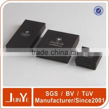 Good Value Custom Logo Printed Black Matter Lamination Gift Box Black Small Jewelry Box photo-2