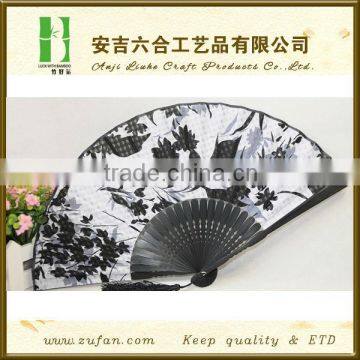 New style boutique cloth bamboo folding fan