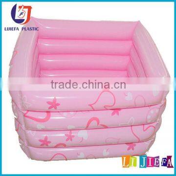 Pink PVC Inflatable Baby Bath Pool