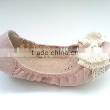 Latest design lady flat shoes