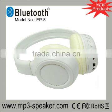 EP-8 foldable bluetooth headphone with digital display sreen