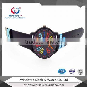 Big Case Cute Colorful Numbers Dial Student Watch photo-3