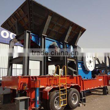 Large capacity crawler crusher mobile jaw crusher for sale