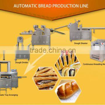 Automatic bread cutter machine in bread production line