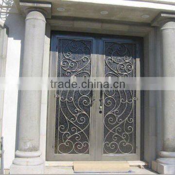 Wrought iron door manufacture in China not make wood door