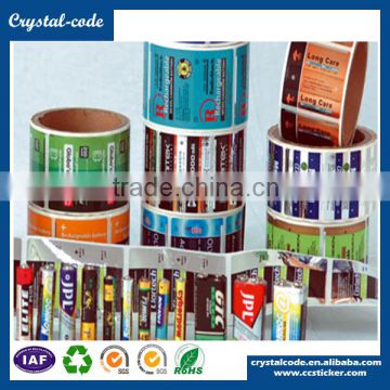 Permanent custom product decorative adhesive label