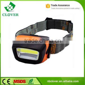 custom elastic bands for headlamp 120 lumen 3 modes 3W cob led ultra-bright powerful headlamp