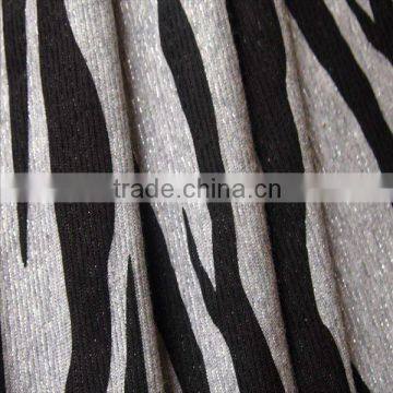 Lurex Rib Knitted Textile Fabric