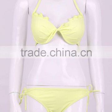 Solid Bikinis Doble Push up Extreme Bikinis Bathing Suits Women photo-4