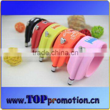 Silicone Bracelet pen for mobile phones smart devices