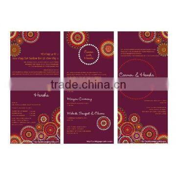 Butterfly Ribbon Design Indian Wedding Cards Invitation photo-3