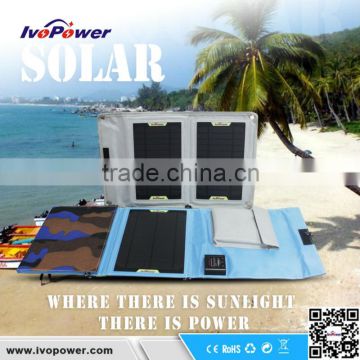 Foldable 15W Solar mobile charger