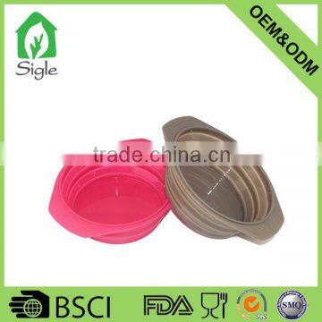 best Quality 100% food grade kitchen Silicone foldable bowl baby bowl travel bowl