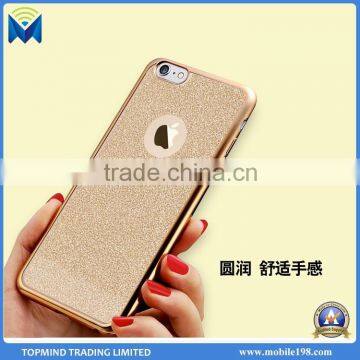 Electroplate Soft Glitter TPU Case Cover for Samsung Galaxy S6 Edge Bling Case