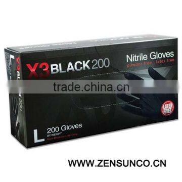 X3 Black 200 Nitrile Gloves