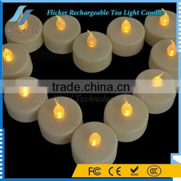 Wholesale Rechargeable LED Tea Light Candles Yellow photo-5