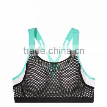 High Quality Women Sports Wear Wholesale Beautiful Bra Sexy Bra Design Women Mesh Sports Bra photo-4