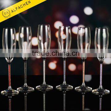 Wedding Champagne Glass Set / Champagne Glass Flutes / Lead Free Champagne Glass