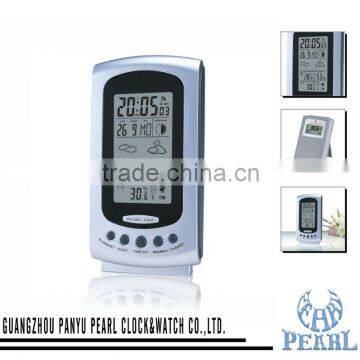 Pearl Radio Controlled Clock PR 403 with weather station