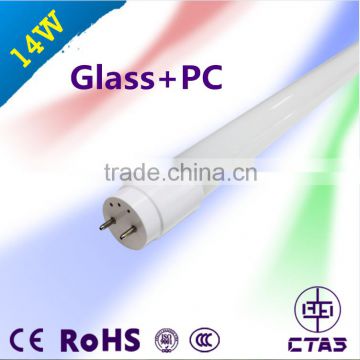 2016 new product all glass 14W 900mm PF>0.9 1400lm CE RoHS 2 years warranty led glass tube