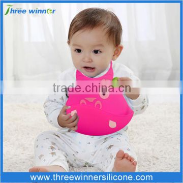 Customized design cheap washable and ecofriendly silicone baby bibs