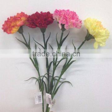 fabric flower wholesale handmade flowers latex real touch artificial carnation