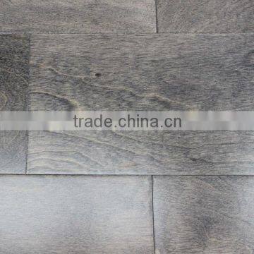 gray color Birch Wood Flooring-smooth surface