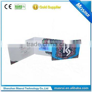7 Inch TFT LCD video card video greeting card video brochure