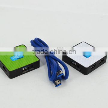 Promotional Square-shape usb por hub, 4 port 3.0 usb hub for computer accessories