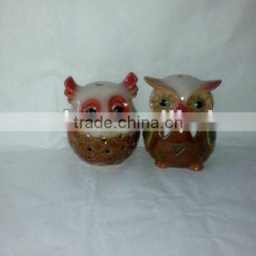 glazed porcelain owl