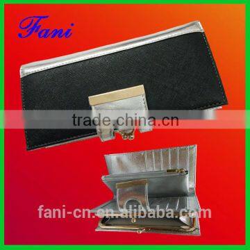 Guangzhou Fani Leather Factory making PU purses with hinge accesories for ladies