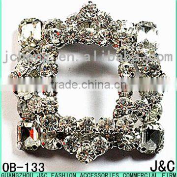 New Arrival Square Shaped Crystal Stone Shoe Ornament Shoe Buckle Shoe Trim photo-1
