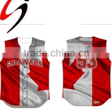 Sublimation baseball shirt