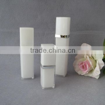 Square Acrylic airless Bottle with Pump for cosmetics