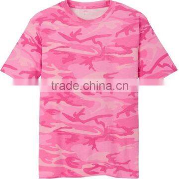 2016 new arrival wholesale pink camo t shirts