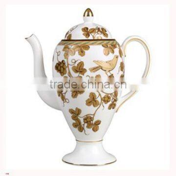 White simple ceramic arabian coffee pot wholesale