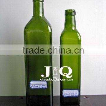 Green Glass Olive Oil Bottle