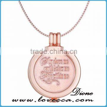 Top grade plating gold jewelry stainless steel pendant necklace 2016