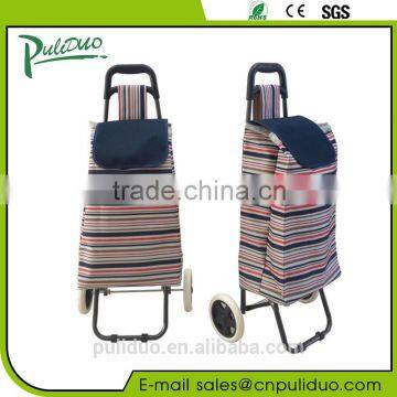 Hot Selling 1.7KGS Pattern Two Wheeled Shopping Trolley For Elderly