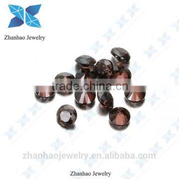 perfect cutting brown zirconia synthetic cz/loose cubic zirconia stone/loose colored stone