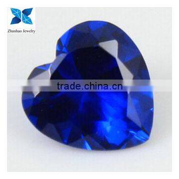 heart shape top quaity loose sapphire cubic zirconia