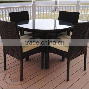 ZT-1008CT kd design aluminum wicker furniture set for garden