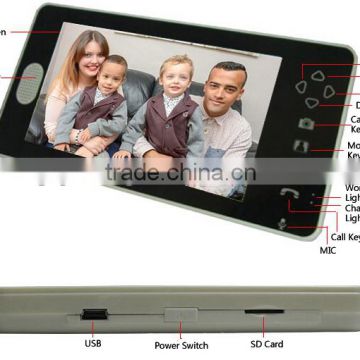 Smart home 7 inch indoor monitor video door phone