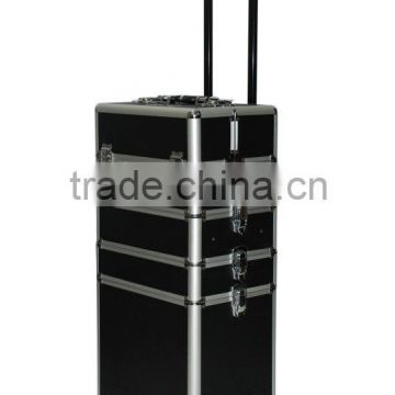 Aluminum Trolley Case rolling flight trolley lugguage bag &case XB-CS698