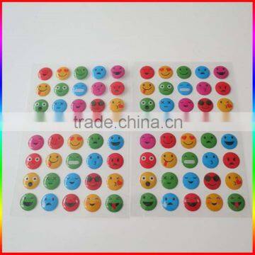 Smile Face Crystal Epoxy Stickers Colorful photo-3