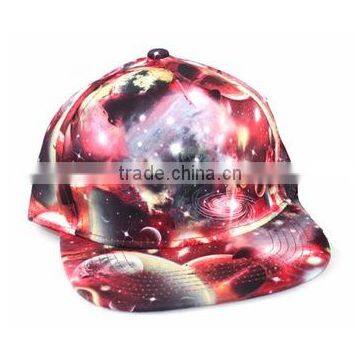 Wonderful galaxy color customize sprots caps snapback hats