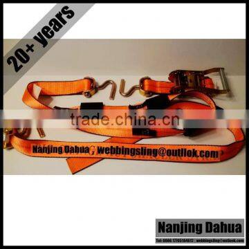 Since 1993 10 ft Big Orange Auto Tie Down Strap to Fit Small Hole Decks