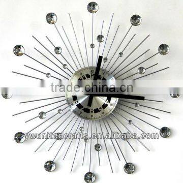 Fashion Mordern Home Decorative Electric Guilded Super Beautiful Exquisite Artificial Wall Clock wholesale