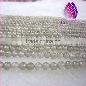 wholesale natural high quality grey agate gemstone beads