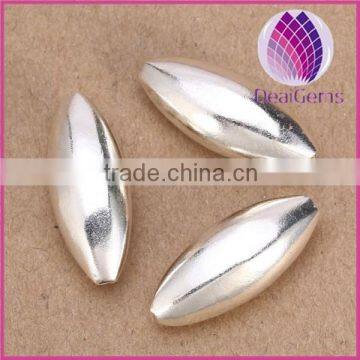 Rice shape 24mm Silver 925 spacer beads